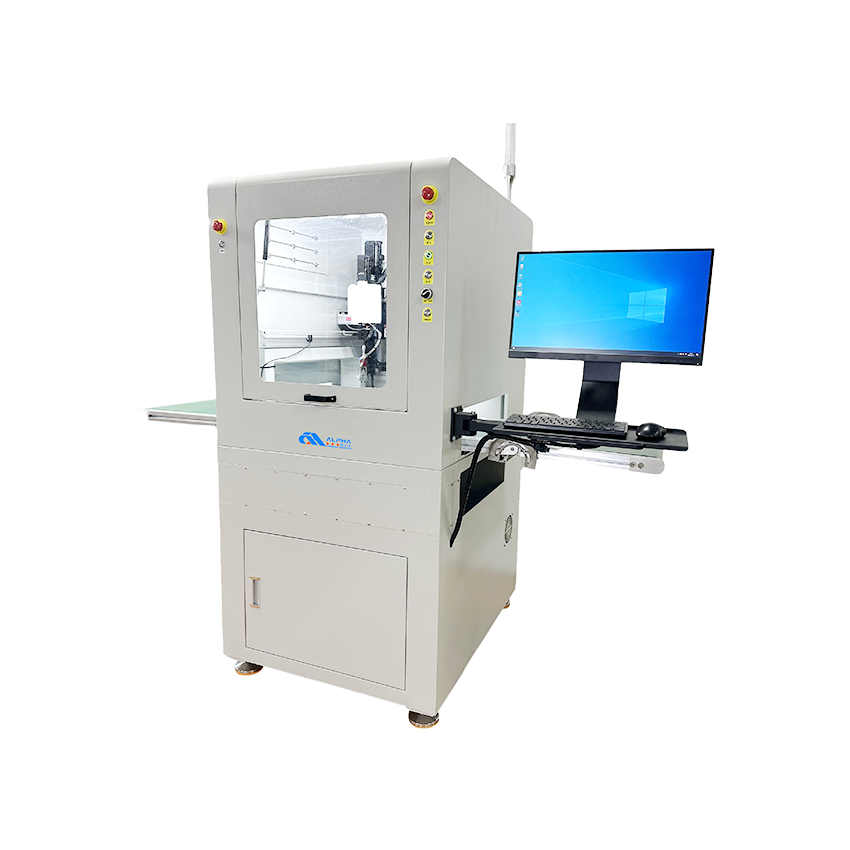 Visual following coating machine